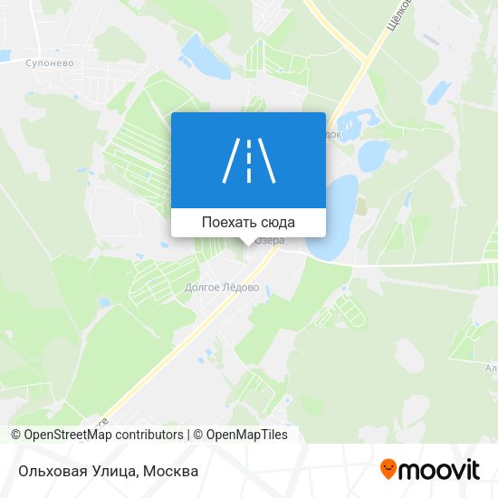 Карта Ольховая Улица