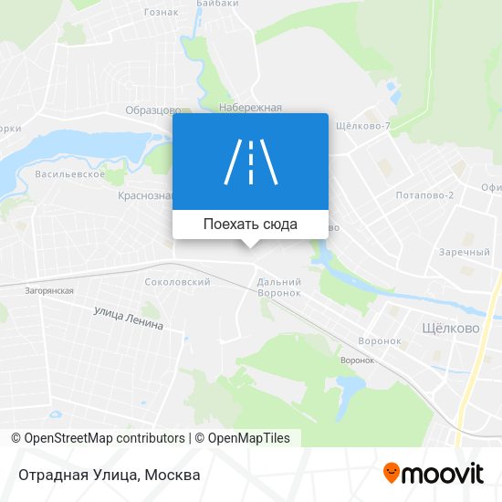 Карта Отрадная Улица