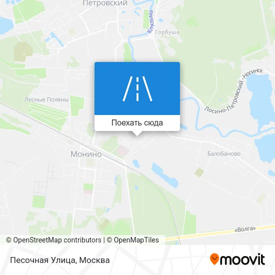 Карта Песочная Улица