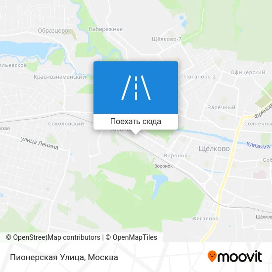 Карта Пионерская Улица