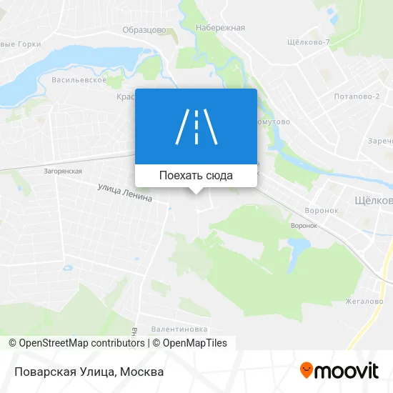 Карта Поварская Улица