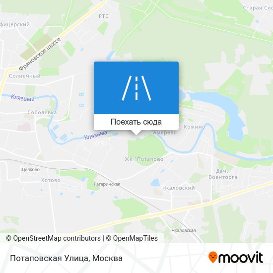 Карта Потаповская Улица