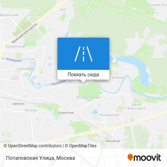 Карта Потаповская Улица