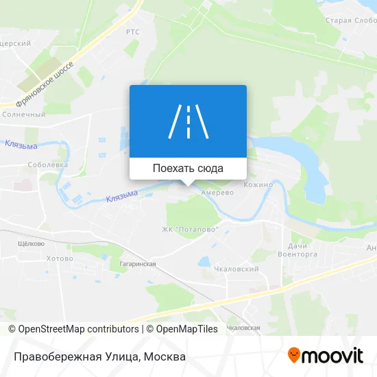 Карта Правобережная Улица