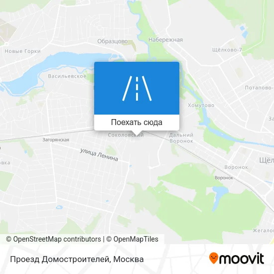 Карта Проезд Домостроителей
