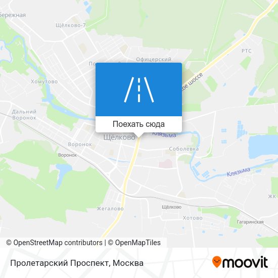 Карта Пролетарский Проспект