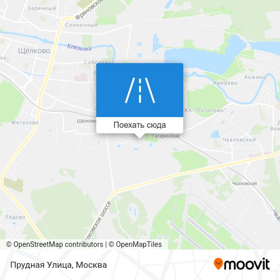 Карта Прудная Улица