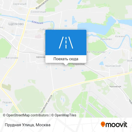 Карта Прудная Улица