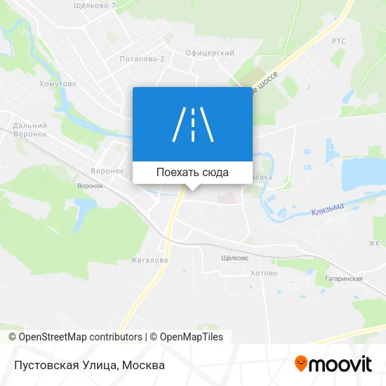 Карта Пустовская Улица