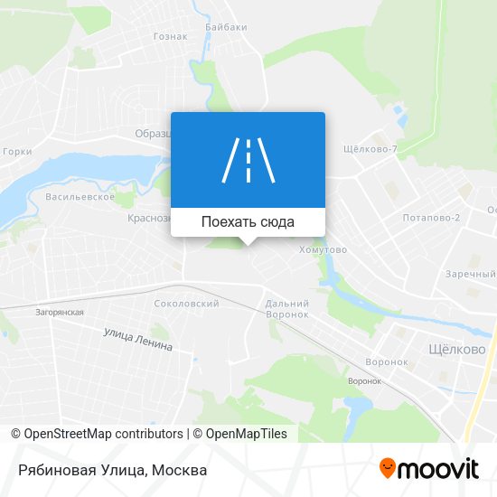 Карта Рябиновая Улица