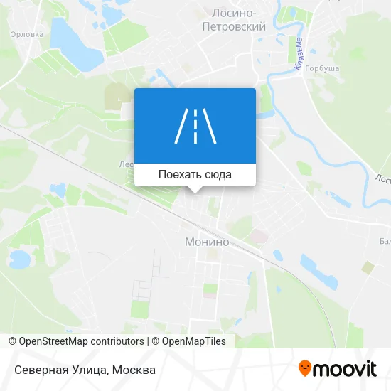 Карта Северная Улица