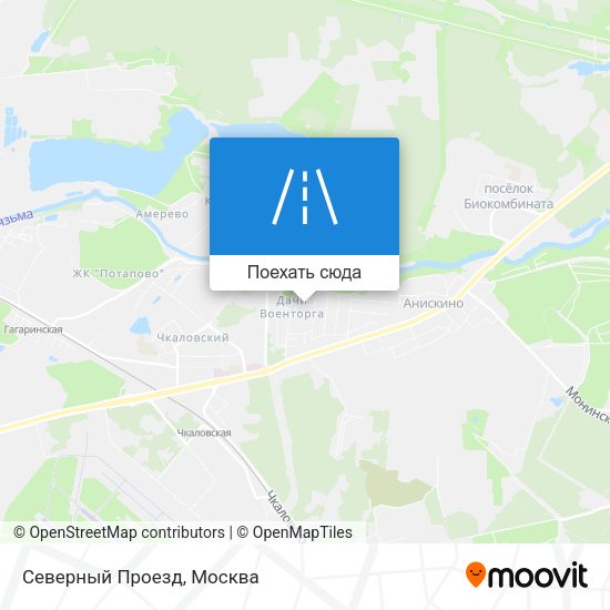 Карта Северный Проезд