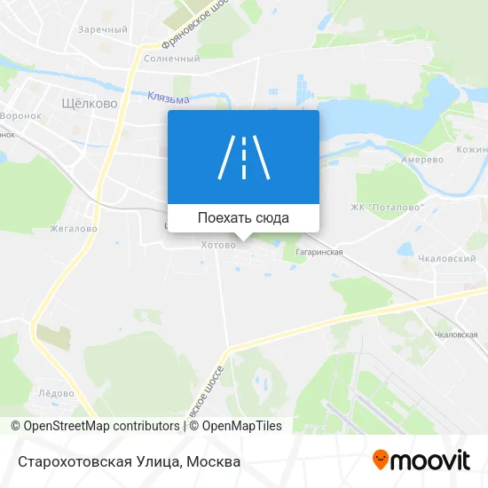Карта Старохотовская Улица