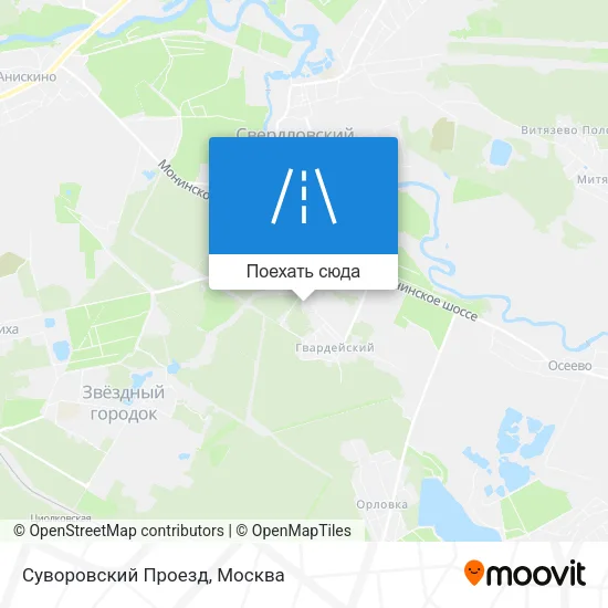 Карта Суворовский Проезд