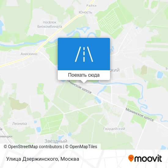 Карта Улица Дзержинского