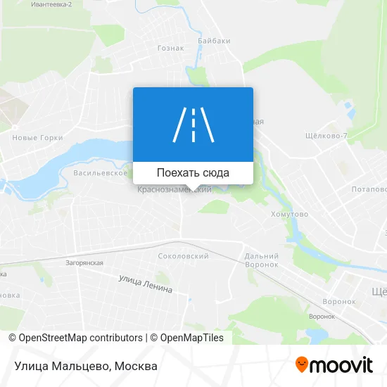 Карта Улица Мальцево