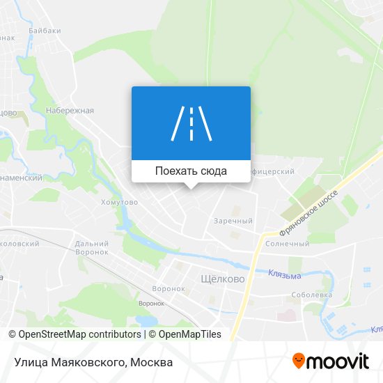 Карта Улица Маяковского