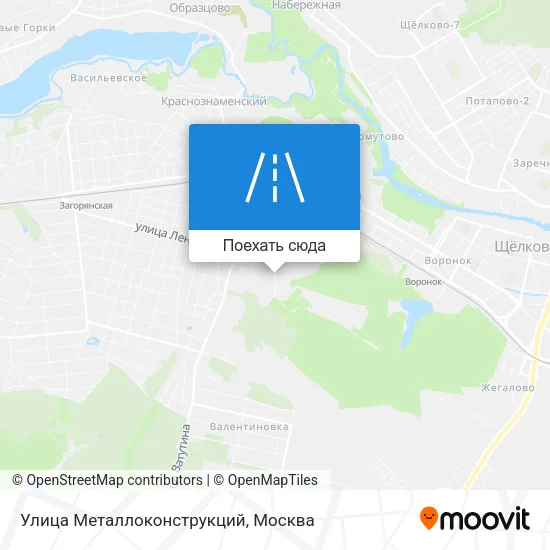 Карта Улица Металлоконструкций