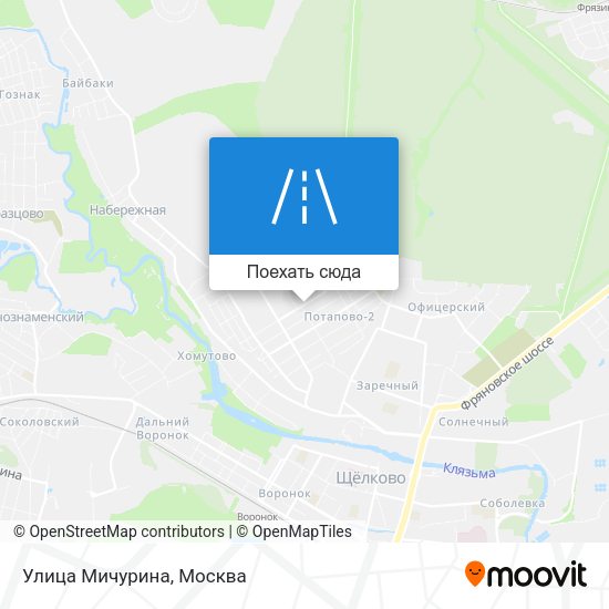 Карта Улица Мичурина
