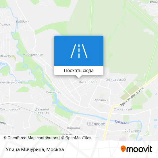 Карта Улица Мичурина