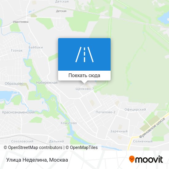 Карта Улица Неделина
