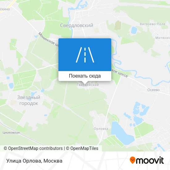 Карта Улица Орлова