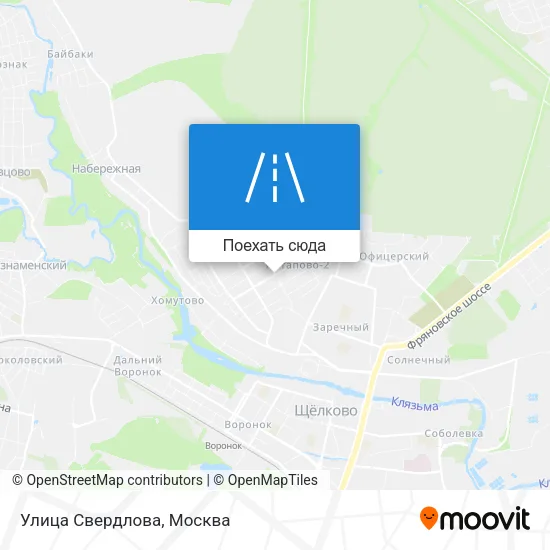 Карта Улица Свердлова