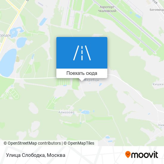 Карта Улица Слободка