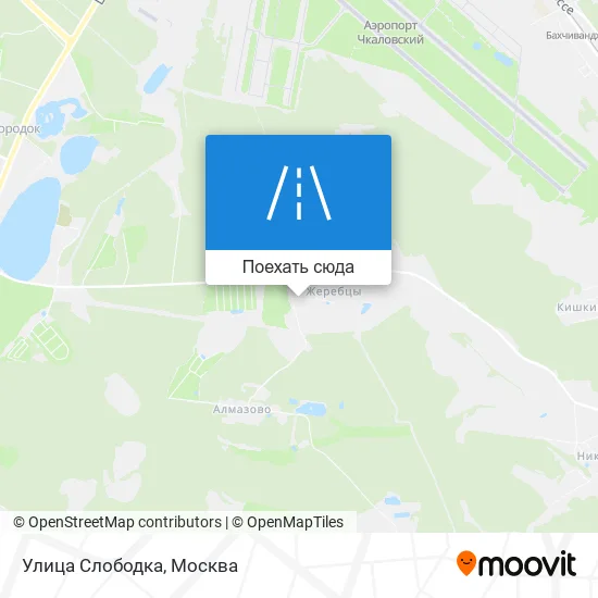 Карта Улица Слободка