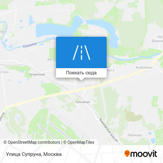 Карта Улица Супруна