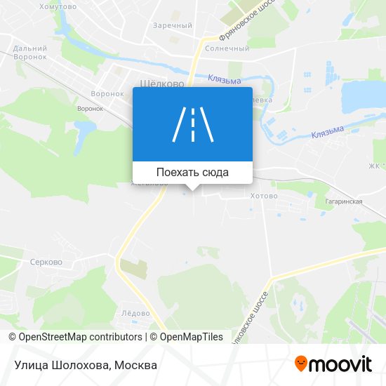 Карта Улица Шолохова