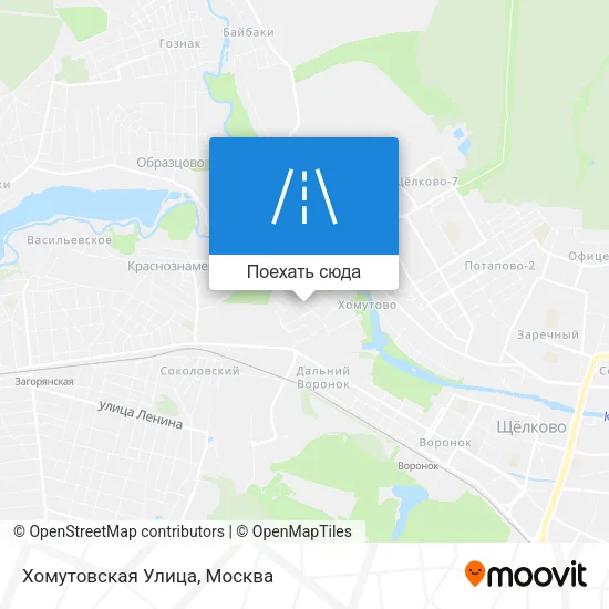 Карта Хомутовская Улица