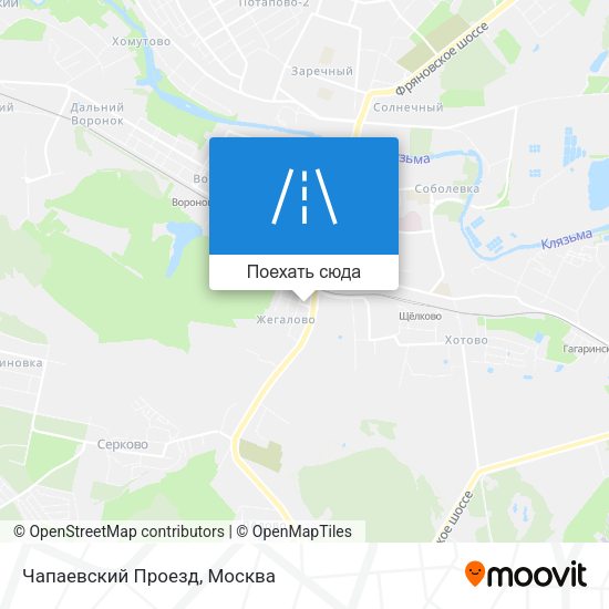Карта Чапаевский Проезд