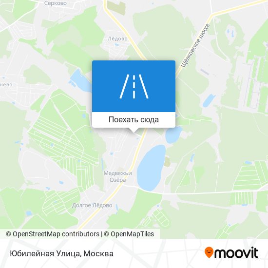 Карта Юбилейная Улица