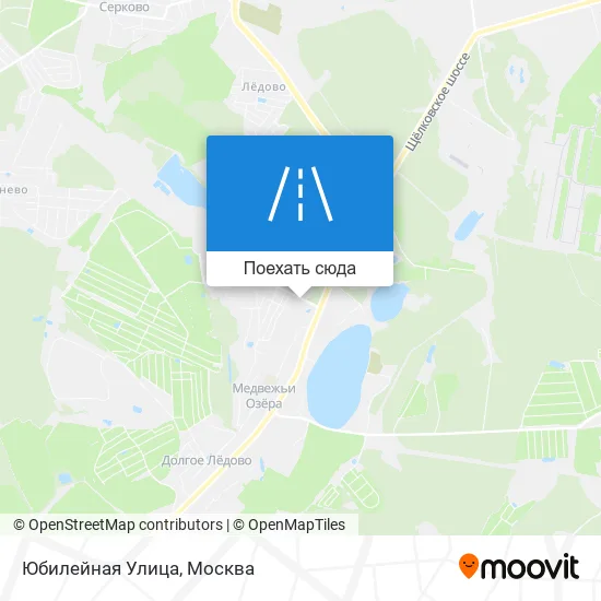 Карта Юбилейная Улица