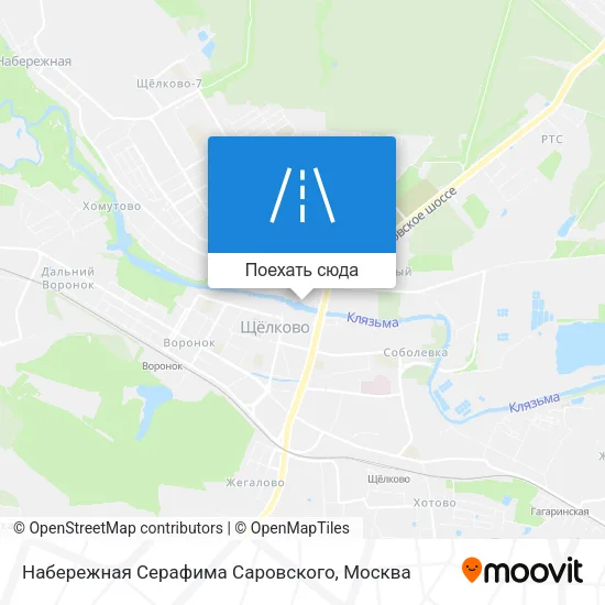 Карта Набережная Серафима Саровского