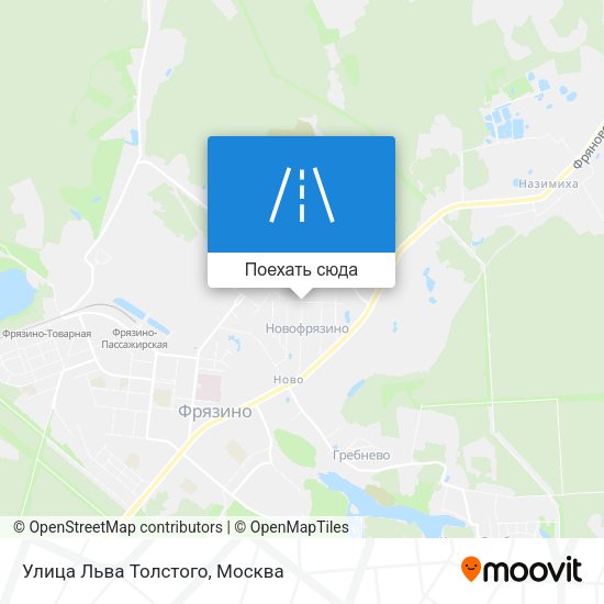 Карта Улица Льва Толстого