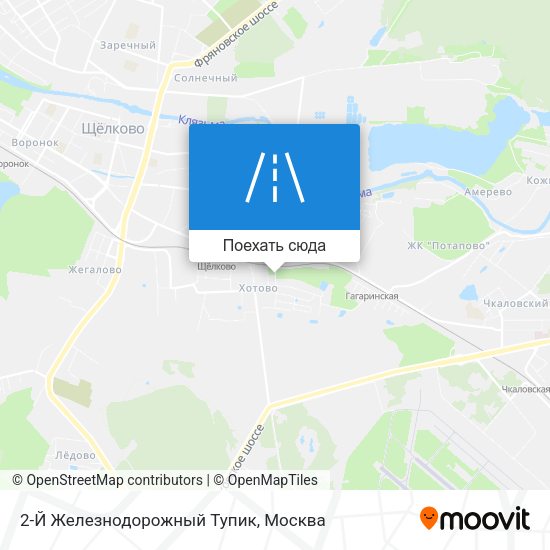 Карта 2-Й Железнодорожный Тупик