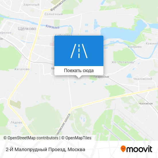Карта 2-Й Малопрудный Проезд