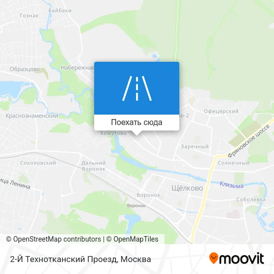 Карта 2-Й Технотканский Проезд