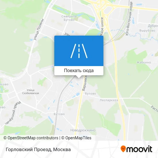 Карта Горловский Проезд