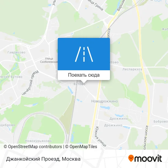 Карта Джанкойский Проезд