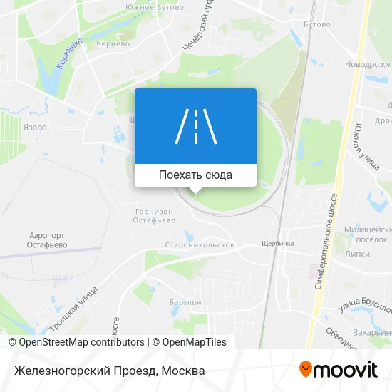 Карта Железногорский Проезд