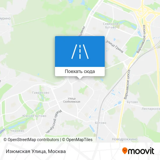 Карта Изюмская Улица