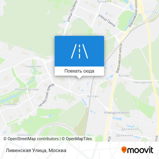 Карта Ливенская Улица