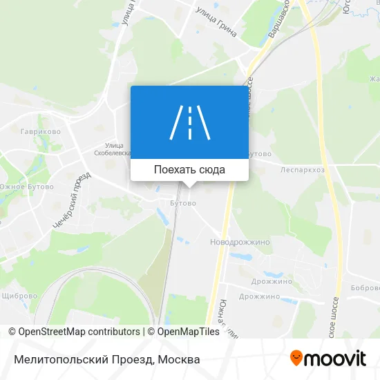 Карта Мелитопольский Проезд
