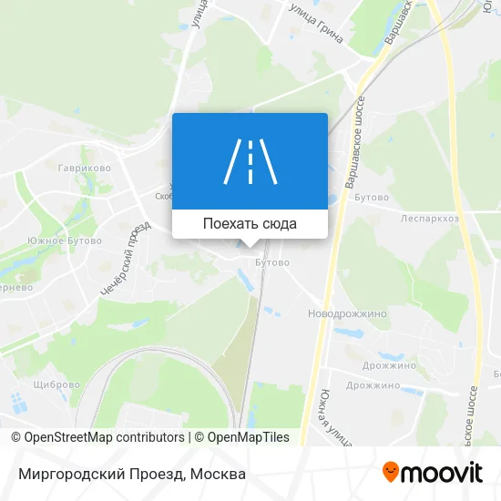 Карта Миргородский Проезд