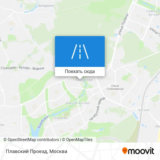 Карта Плавский Проезд