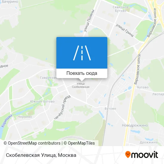 Карта Скобелевская Улица