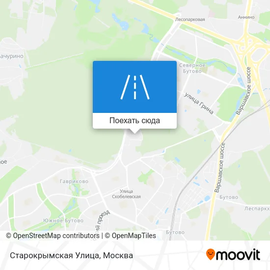 Карта Старокрымская Улица
